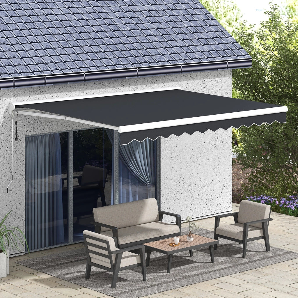 Tenda da sole ¨C Minimal ¨C Grigio, alluminio, 4x3 m