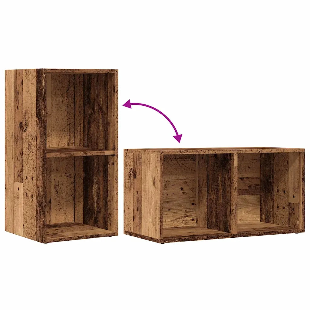 Scatola Portaoggetti Legno Antico Legno Multistrato CFW9753448