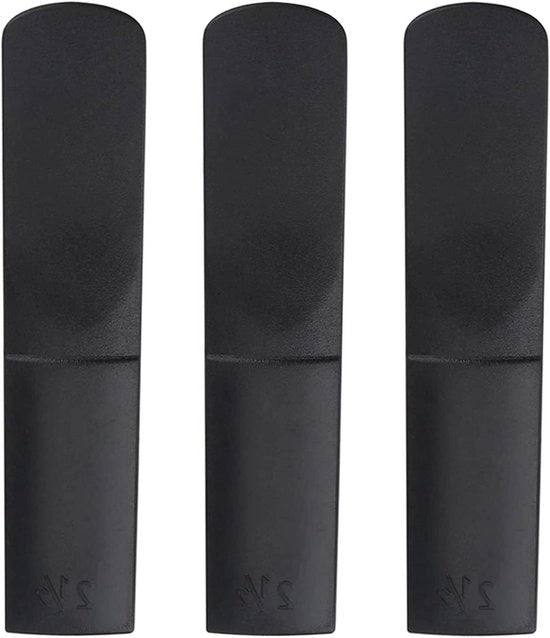 Set di Bocchini per Saxofono Alto in Plastica, 2.5, Set da 3, Nero