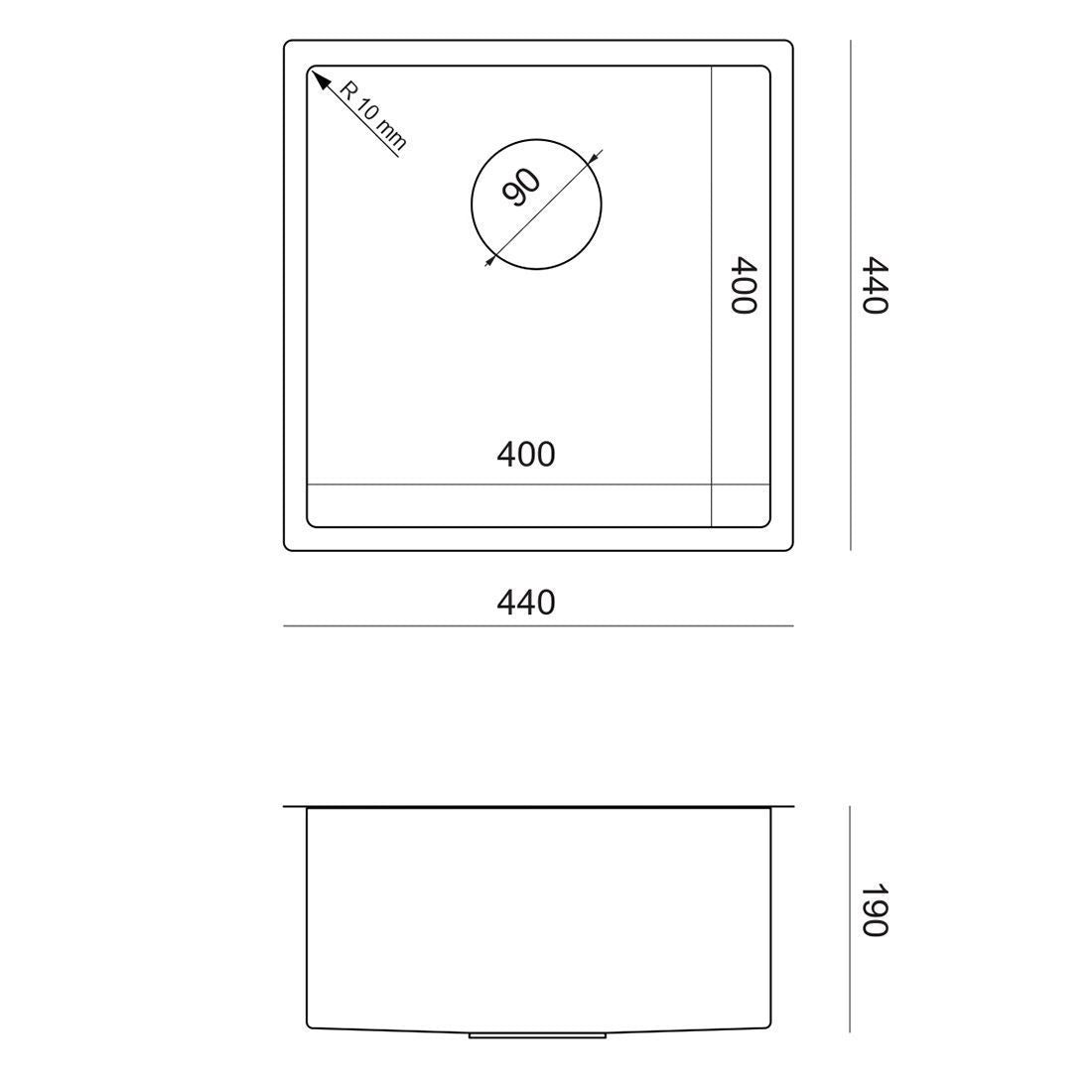 Lavello In Acciaio Anthony 50 Copper
