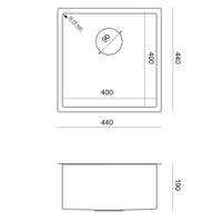 Lavello In Acciaio Anthony 50 Copper