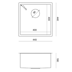 Lavello In Acciaio Anthony 50 Copper