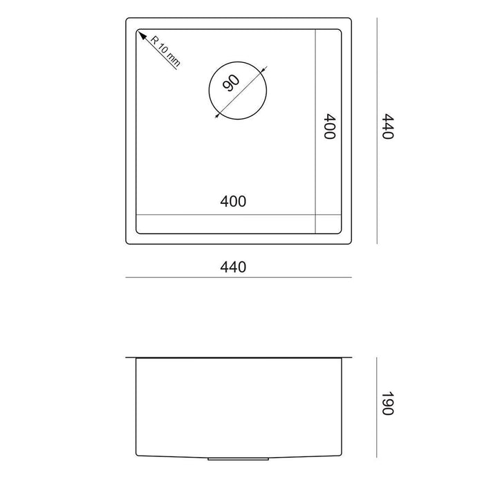 Lavello In Acciaio Anthony 50 Copper
