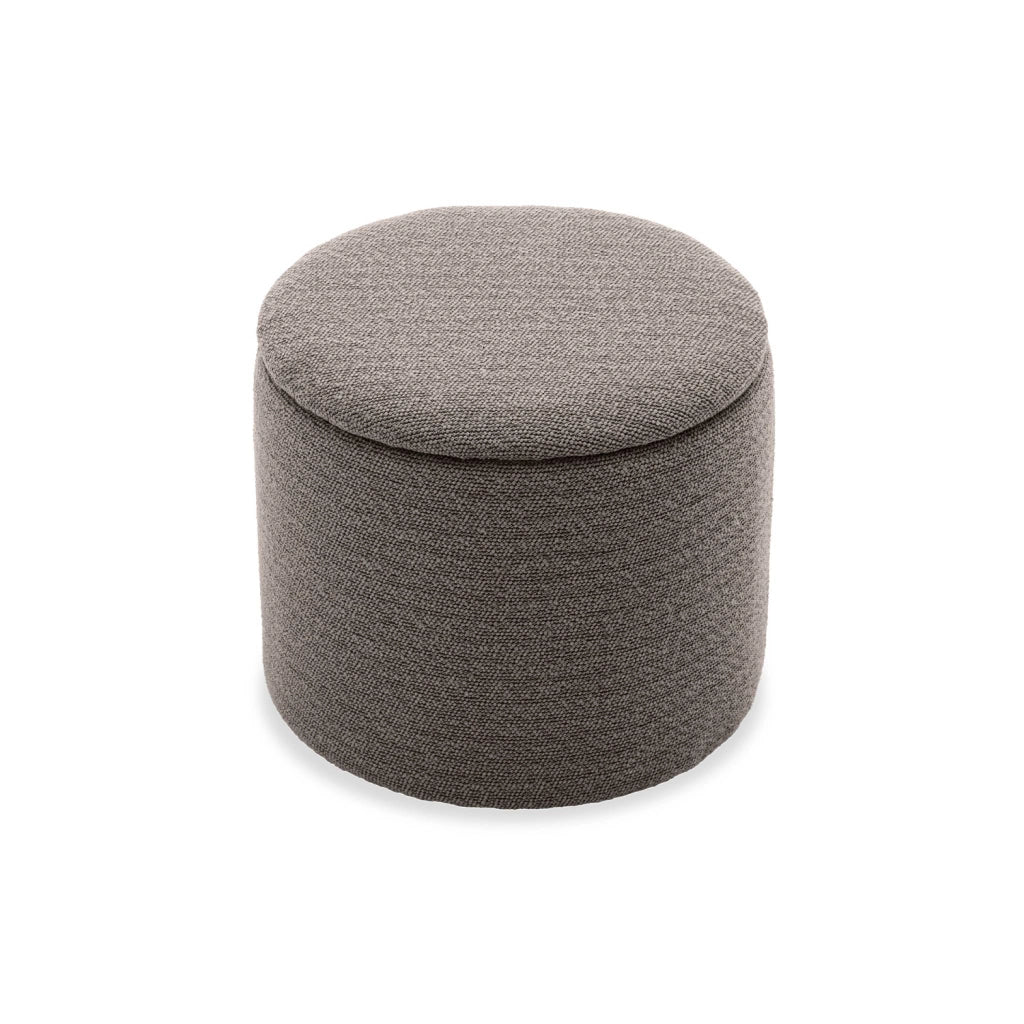 Pouf contenitore in tessuto, talpa