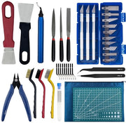 Accessori per stampante 3D 42 pezzi - set di attrezzi - set di pulizia della lente - attrezzo per rimozione dell'ossido - set di forbici e lama per taglio - materiali duraturi - risultati precisi - attrezzo per stampante 3D