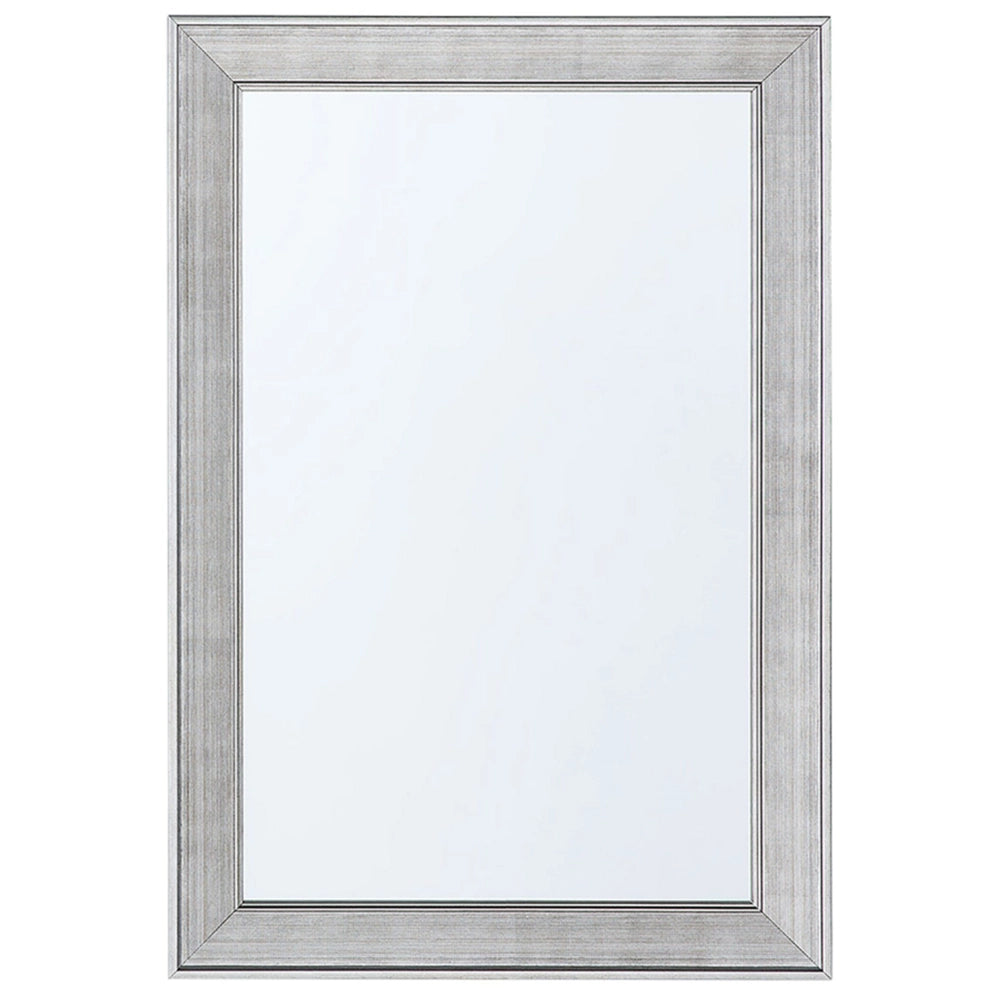 Specchio da Parete Marrone 61 x 91 cm Verticale Soggiorno Camera da Letto Comò Finitura Gesso