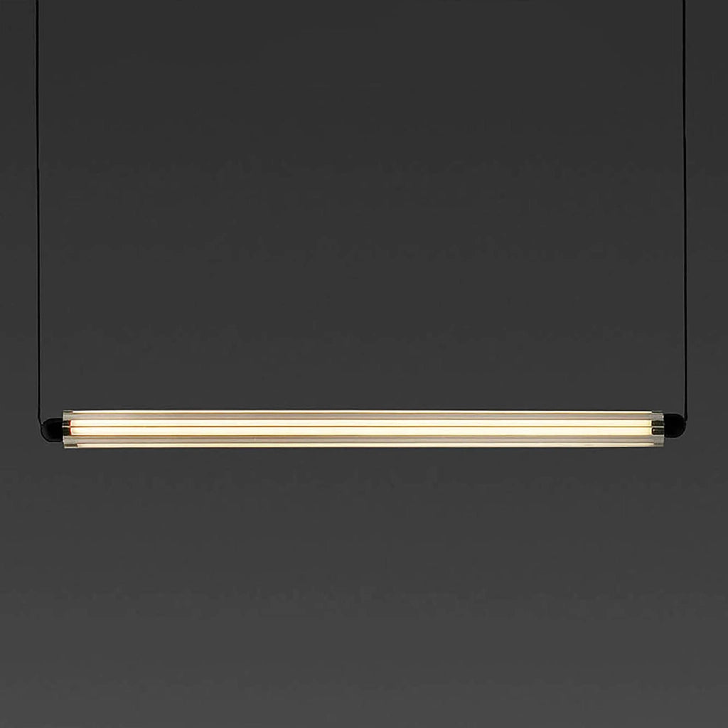 LUMINA 600 1L Sospensione orizzontale nera 12W 2700K DALI
