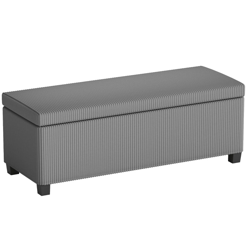 PANCHETTA Contenitore 112x42x40 cm In Cord Grigio