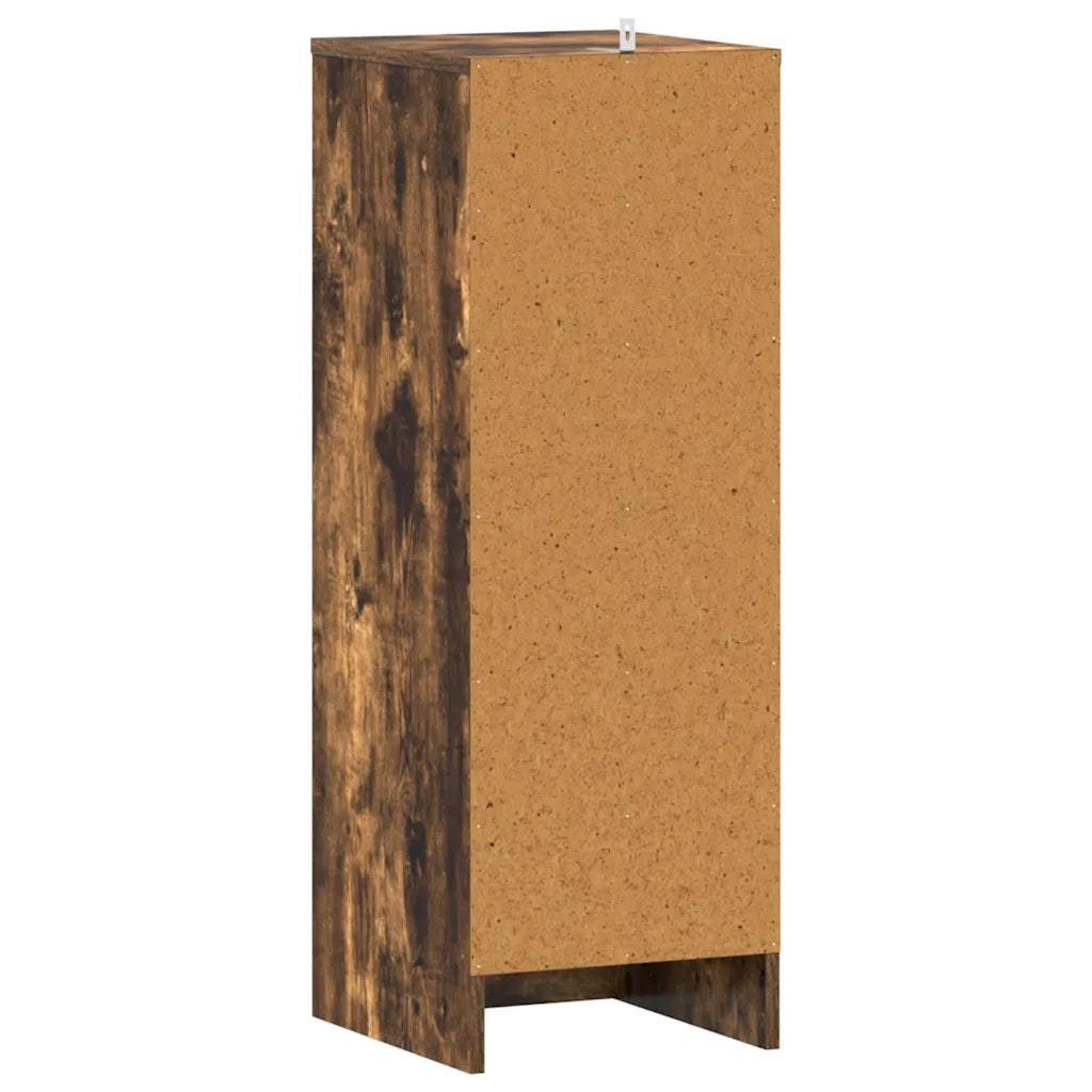 Scarpiera Rovere Fumo 32x35x92 cm in Legno Multistrato