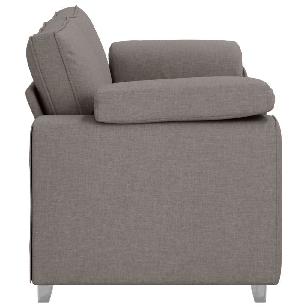 Divano Loveseat  Tortora 140 cm in Tessuto