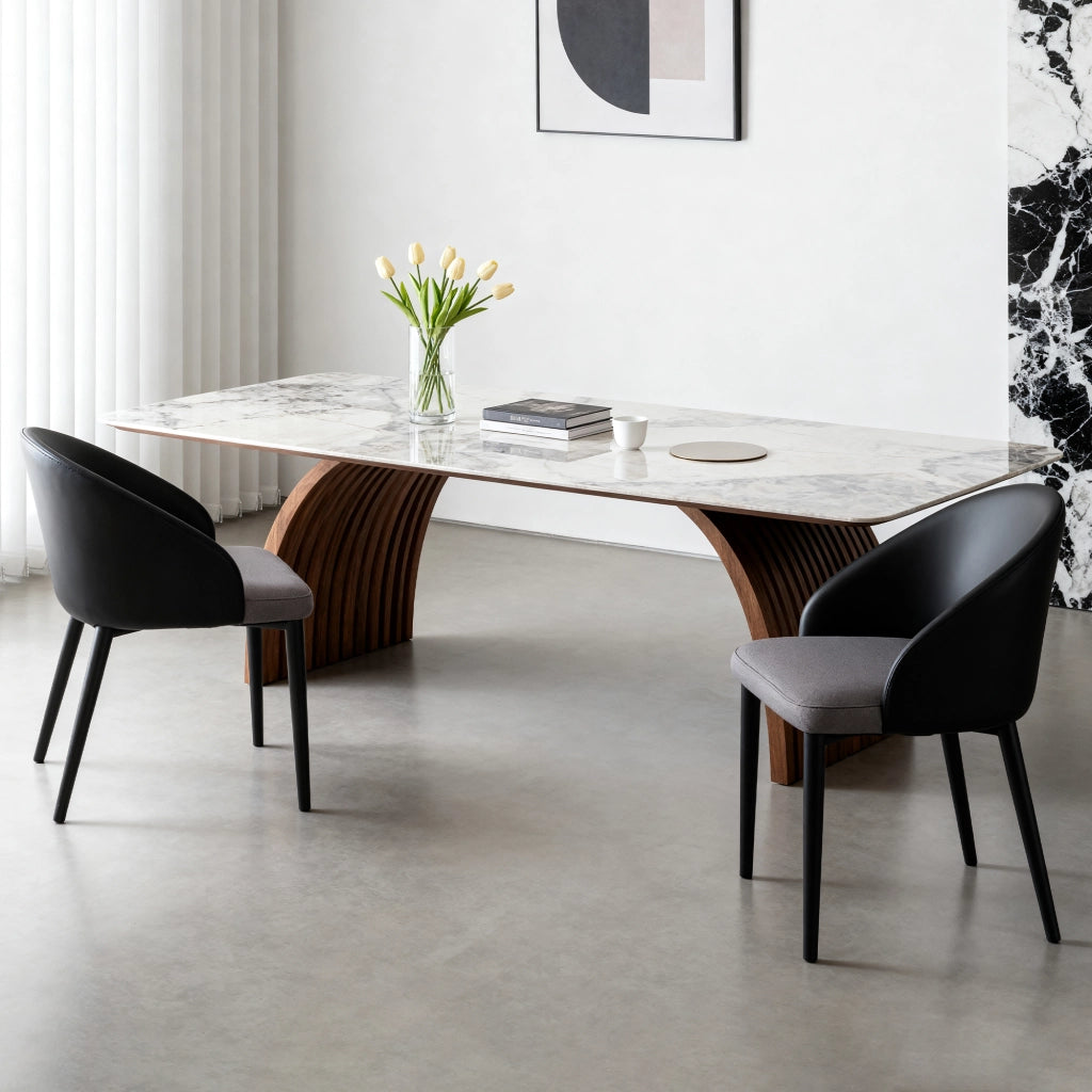 SEDIA da pranzo moderna Set da 2 pezzi, grigio, PU e struttura in acciaio