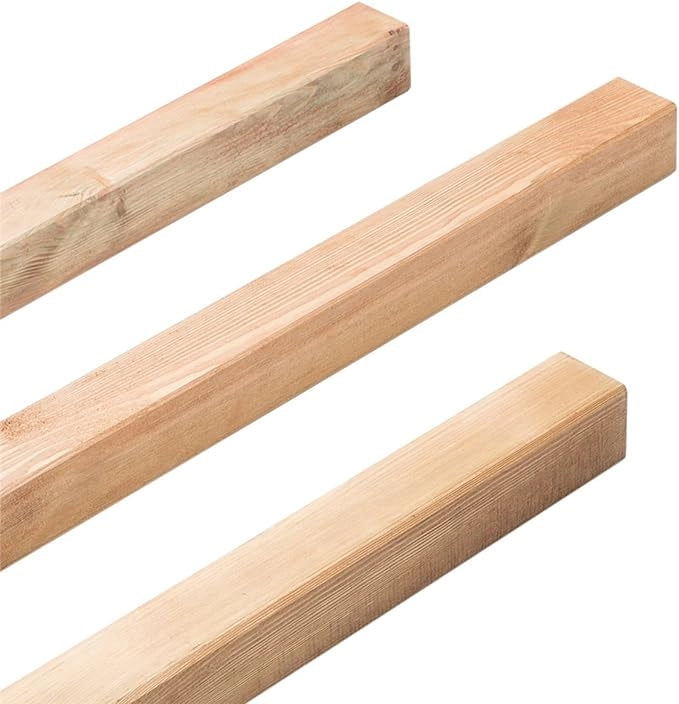 PALO QUADRO IN LEGNO cm 7x7x160h
