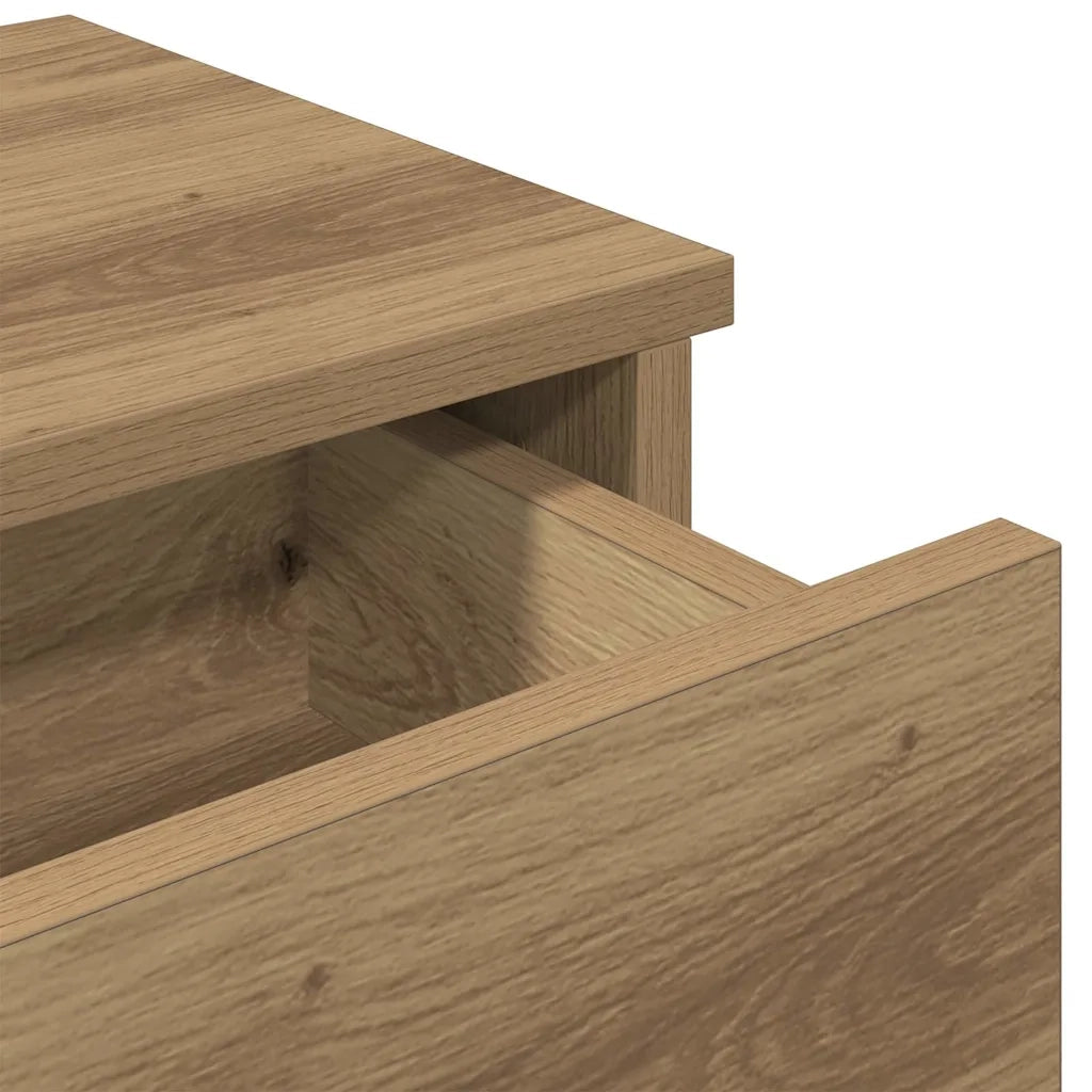 vidaXL Scaffale a Parete con Cassetti Rovere 80x31x17 cm in Truciolato