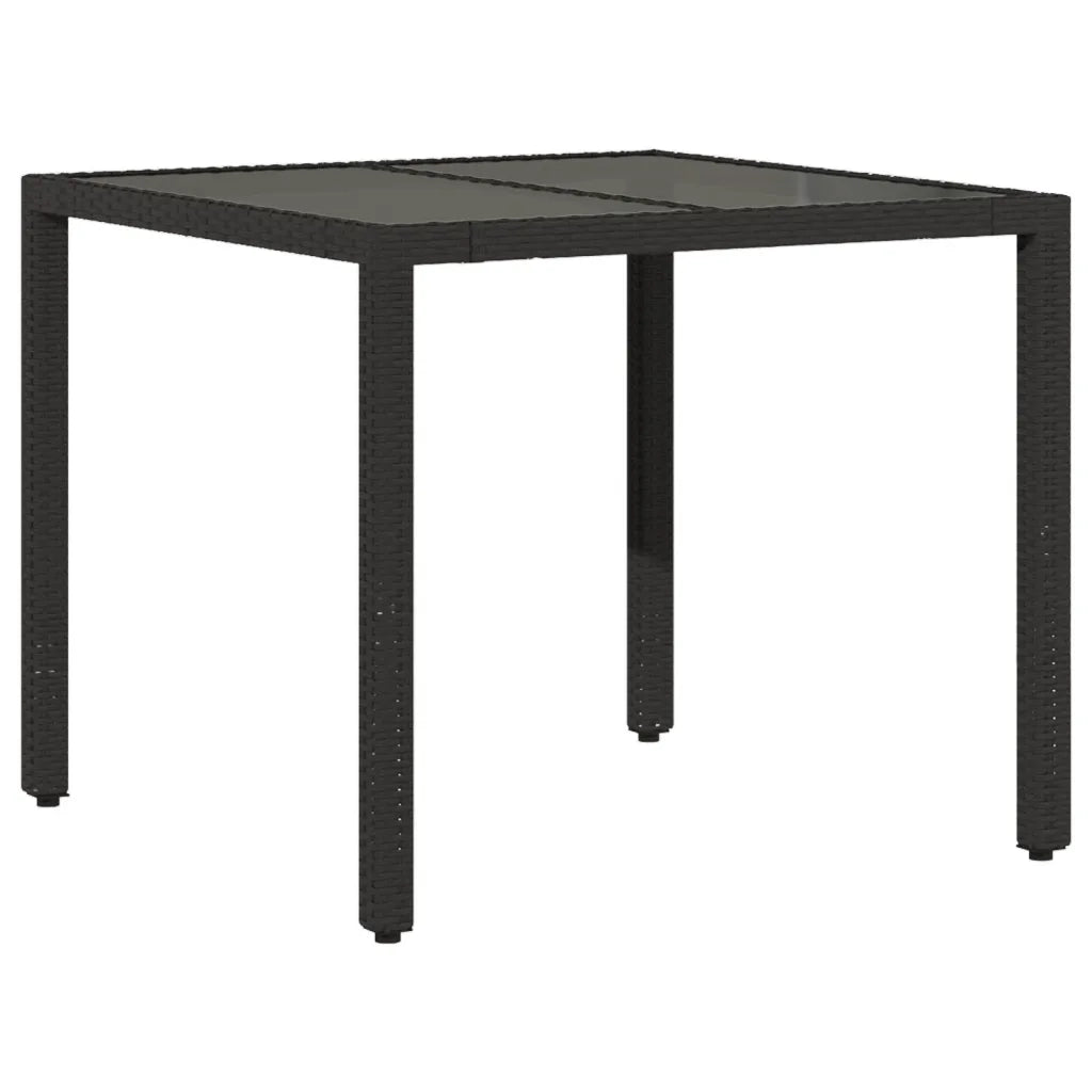 Set da Pranzo da Giardino con Cuscini 5 pz Polyrattan e Vetro 3278646