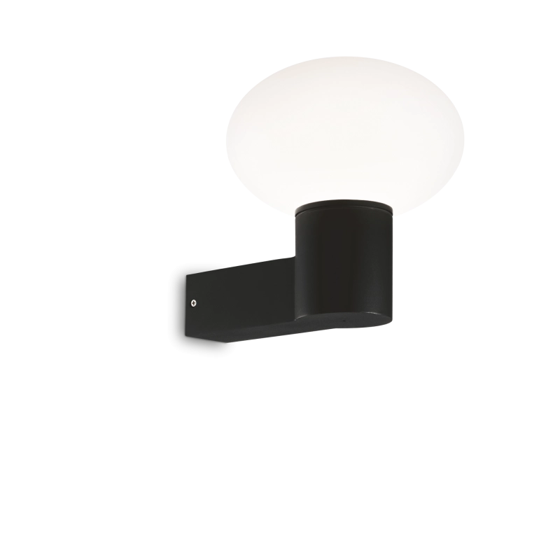 Lampada Da Parete Clio Map1 Nero Ideal-lux