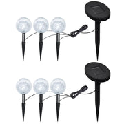 Lampade LED da Giardino 6 pz con Picchetti e Pannelli Solari  cod mxl 68012