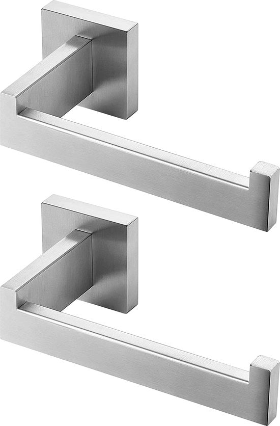 Supporto per Carta igienica in Acciaio Inox per Cucina e Bagno - Laccato Rame Quadrato