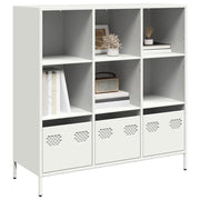 Credenza-Buffet-Armadio da cucina Bianca 101,5x39x103,5 cm in Acciaio