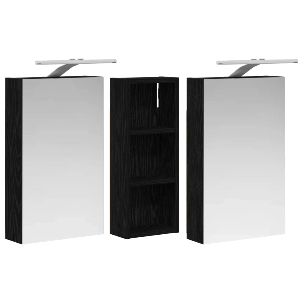 Set di Armadi da Bagno con lo scaffale 3 pcs 80 x 10,5 x 50 cm 3403657