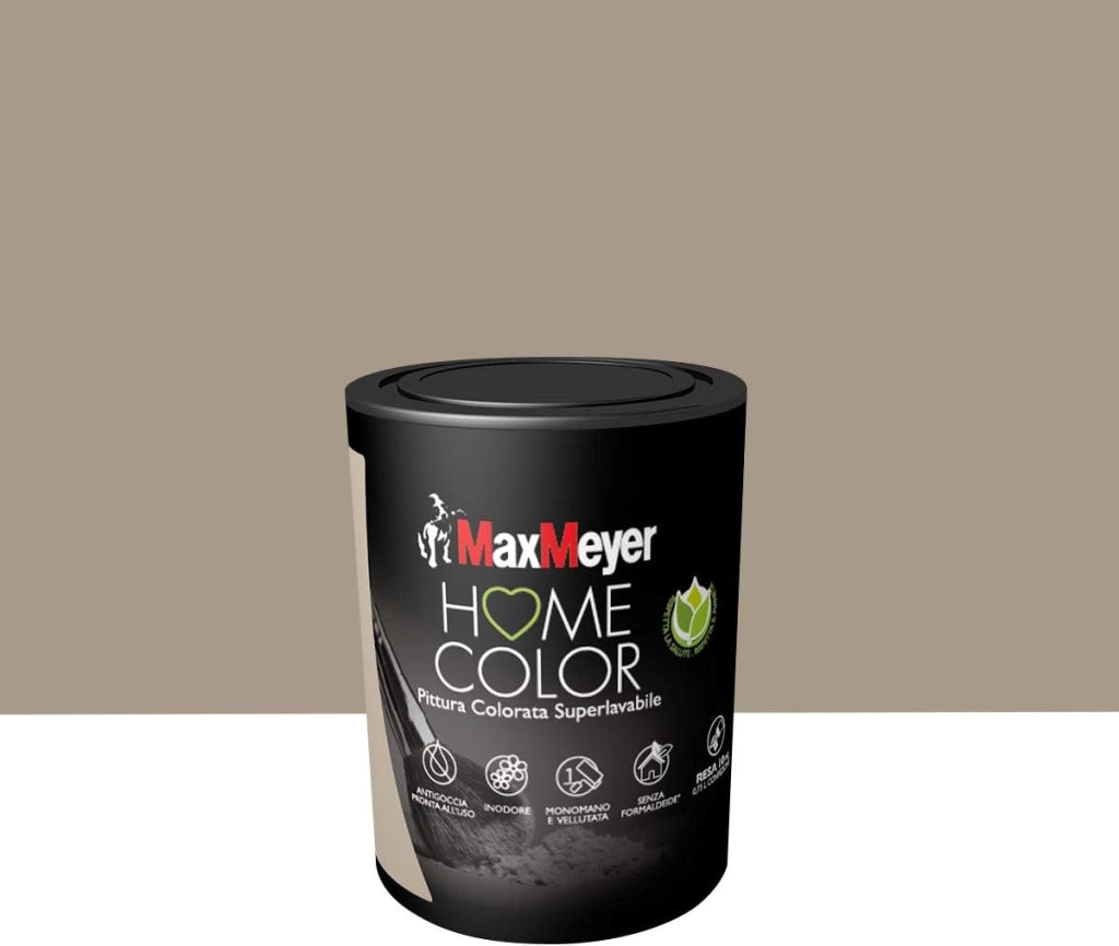 Idropittura Colorata Superlavabile per Interni HomeColor, Colore Savana, 0.75L