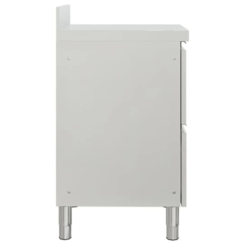 Mobile da cucina professionale 96 cm con 2 cassetti acciaio inox 02_0000001