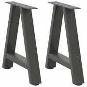 Set di 2 gambe per tavolino da caffè a forma di A 50 x 42 x 43 cm finitura moderna stabile acciaio antracite 02_0057114