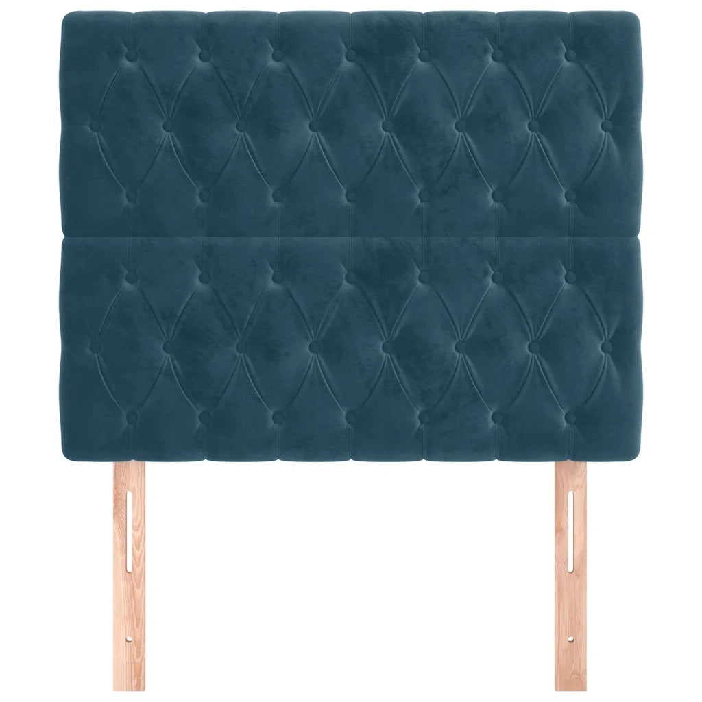 Testiera Blu Scuro 90x7x118/128 cm Velluto 3116708