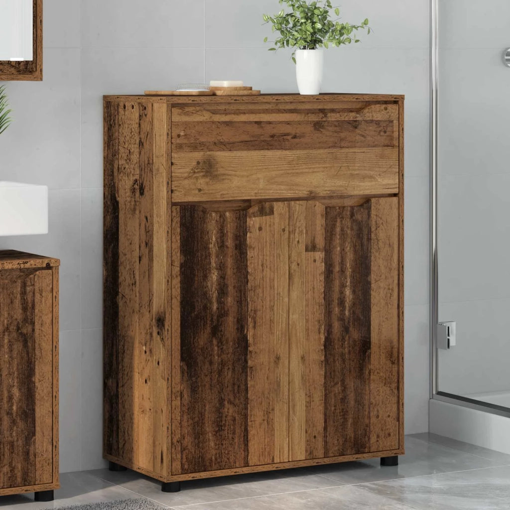 Mobile da Bagno con cassetto Legno vecchio 72,5 x 36,5 x 100 cm 888775