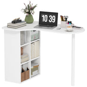 Scrivania con 6 cassetti e 4 ripiani regolabili ¨C Zephmum ¨C Bianco 100x59 cm