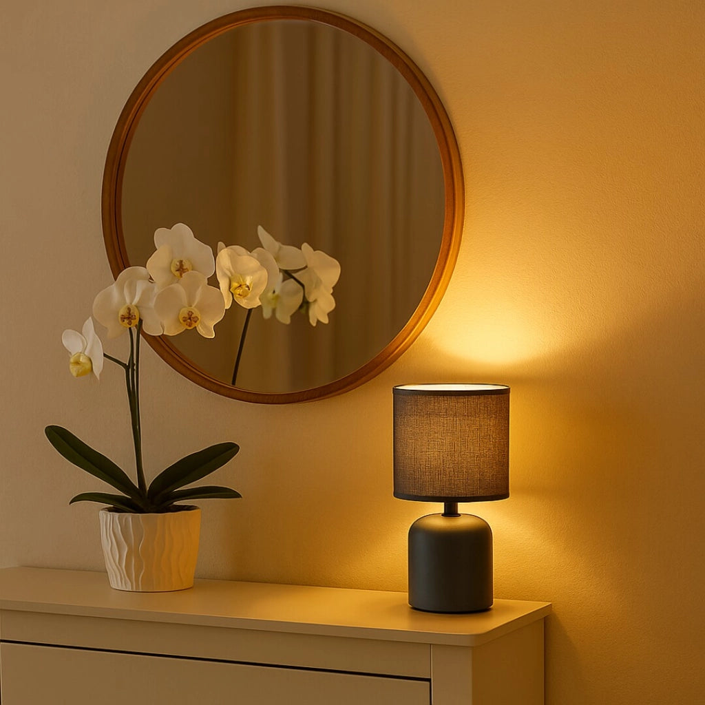 Lampada da tavolo Daphni blu ceramica 1xE14 Rabalux
