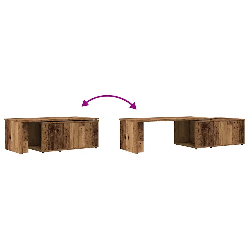 Tavolino da Salotto Legno Vecchio 150x50x35 cm Truciolato