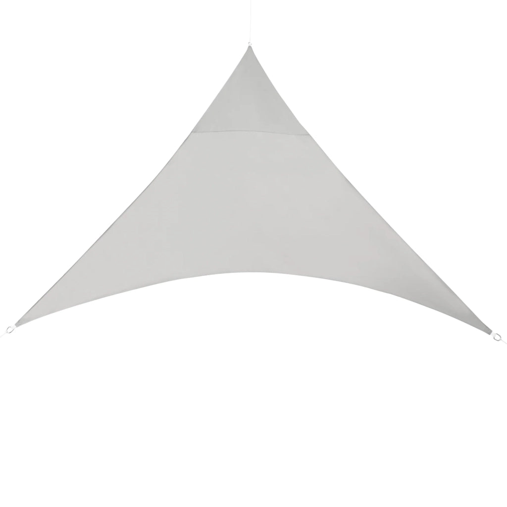 Vela ombreggiante triangolare tessuto solare in poliestere/poliuretano 400 x 400 x 400 cm grigio chiaro 03_0004614