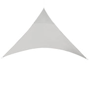 Vela ombreggiante triangolare tessuto solare in poliestere/poliuretano 400 x 400 x 400 cm grigio chiaro 03_0004614