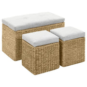 Panca con 2 pouf giacinto d'acqua grigio 02_0021237