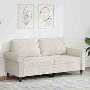 Divano a 2 Posti crema 140 cm in Vellutocod mxl 134745