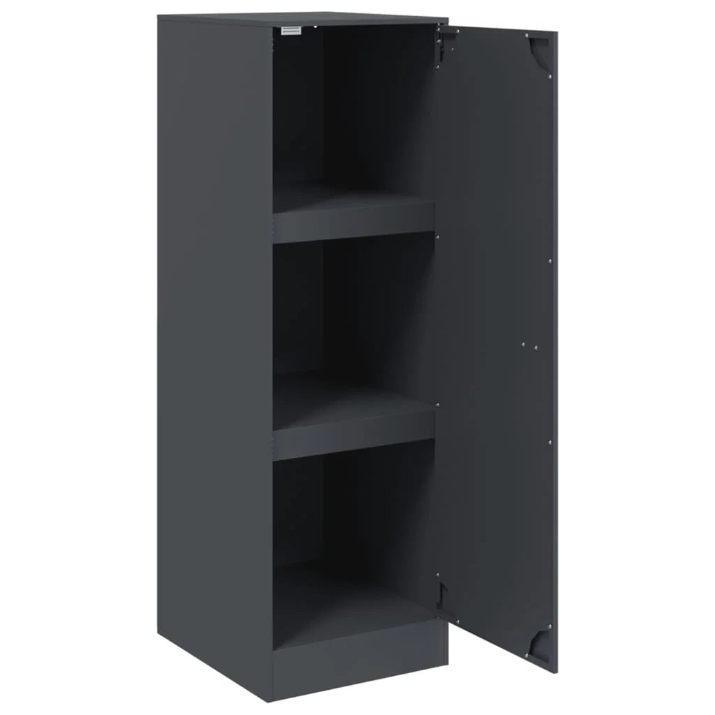 Buffet credenza cassettiera armadio mobile contenitore organizer per cucina soggiorno salotto 34,5 x 39 x 107 cm acciaio antracite 02_0029692