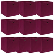 Scatole 10 pz Rosso Scuro 32x32x32 cm in Tessuto cod mxl 41161