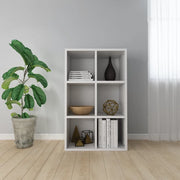 Libreria-Credenza-Armadietto Portaoggetti Bianca 66x30x98 cm in Legno Multistrato