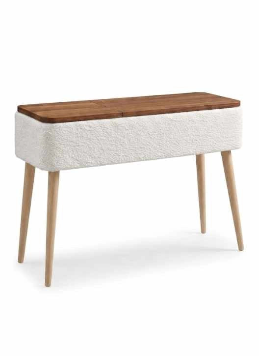 Credenza in legno "Sole" - 90 x 30 x 90 cm - Bianco