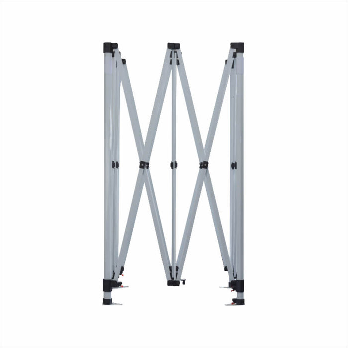 Gazebo da Giardino Pieghevole 3x4,5m in Alluminio e Tessuto Bianco