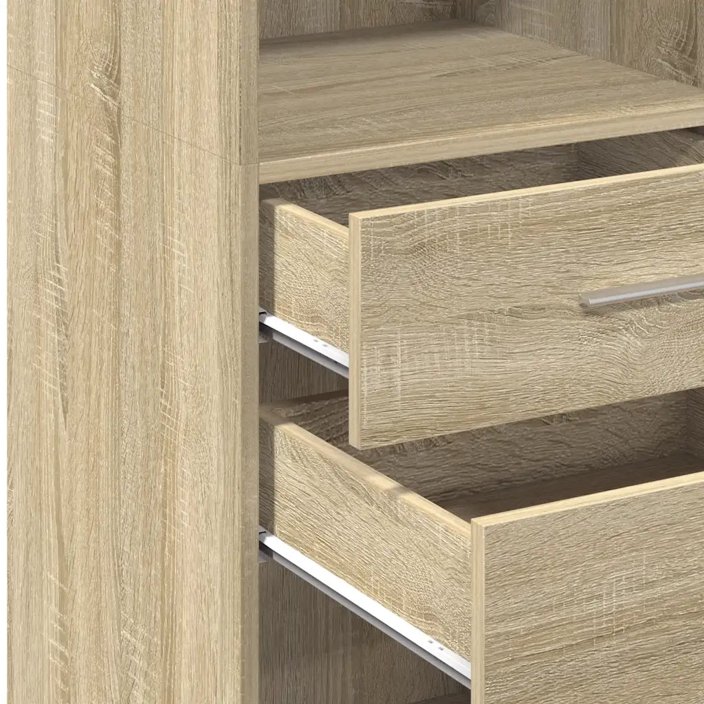 Credenza | Madia | Buffet da pranzo | Armadio da pranzo Rovere Sonoma 40x42,5x124 cm in Legno Multistrato