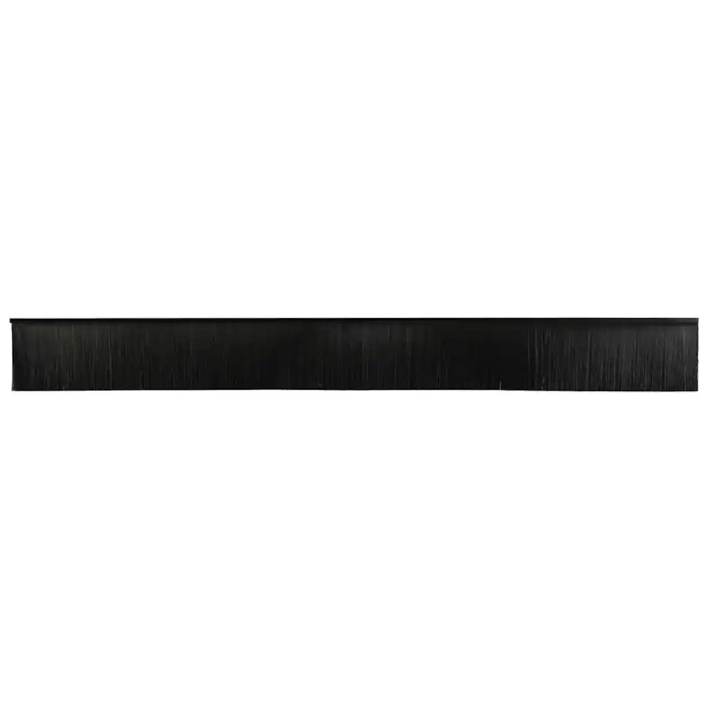Spazzole per porte a vite 6 pcs Nero 100 cm Lega di alluminio 42019601