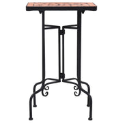 Tavolino di Servizio con Mosaico Terracotta in Ceramica CFW8898003