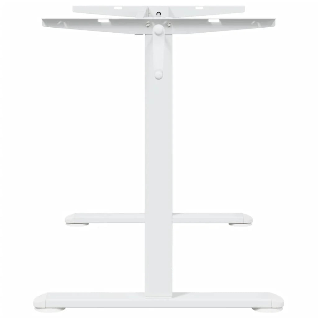 Struttura per ufficio scrivania postazione di lavoro mobile per computer scrivania per studio in piedi (94-135) x 60 x (70-114) cm acciaio bianco 02_0023974