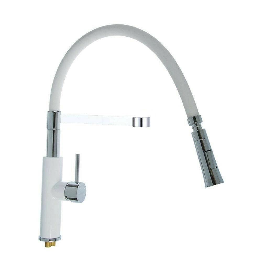Trade Shop - Miscelatore Rubinetto Lavello Cucina Con Doccetta Monocomando Canna Alta 59594 -