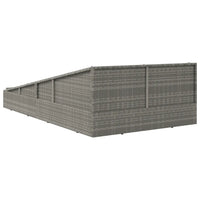 Lettino da Giardino Grigio 200x139 cm in Polyrattan cod mxl 73459