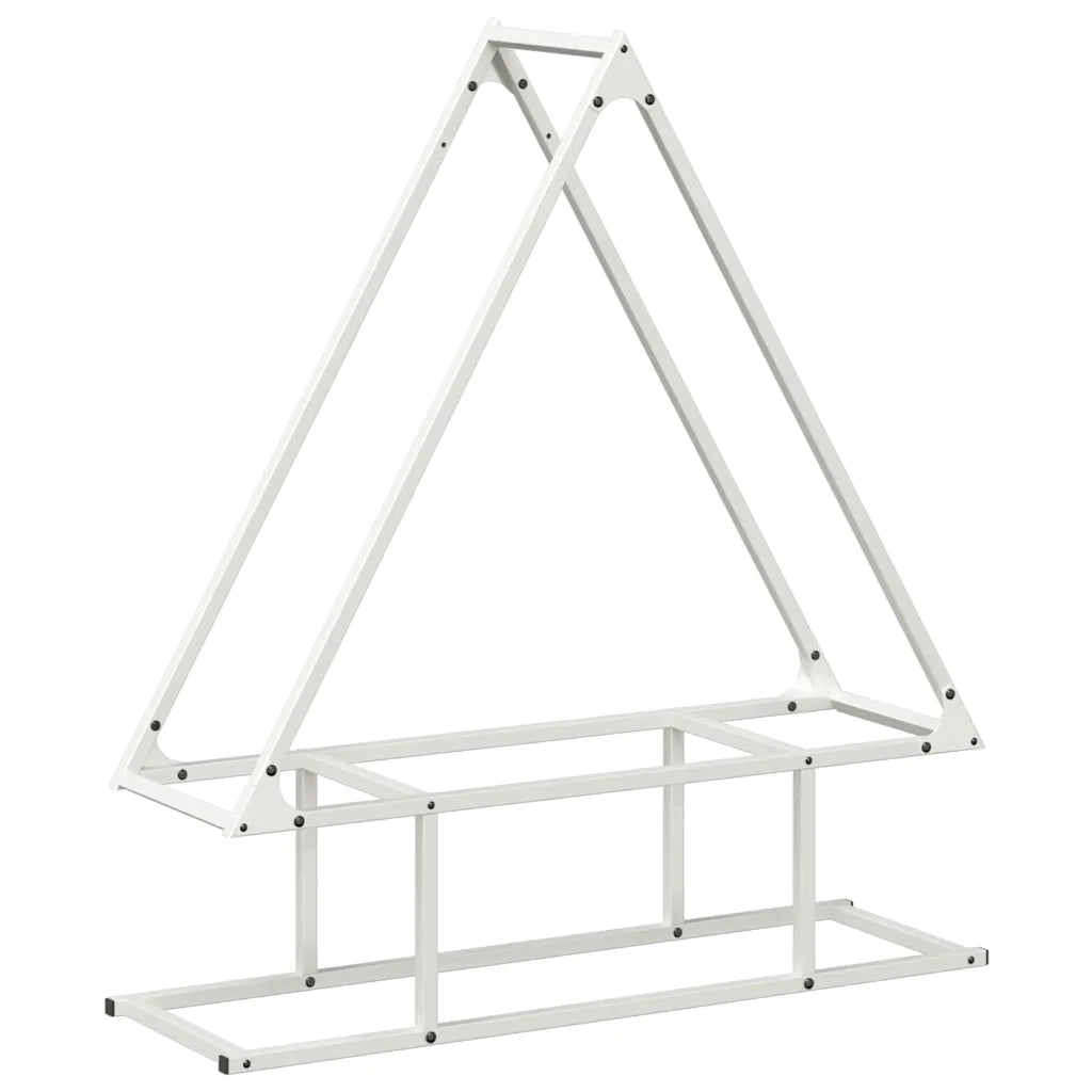 Rastrelliera per Legna da Ardere Bianca 80x25x90 cm CFW2818828