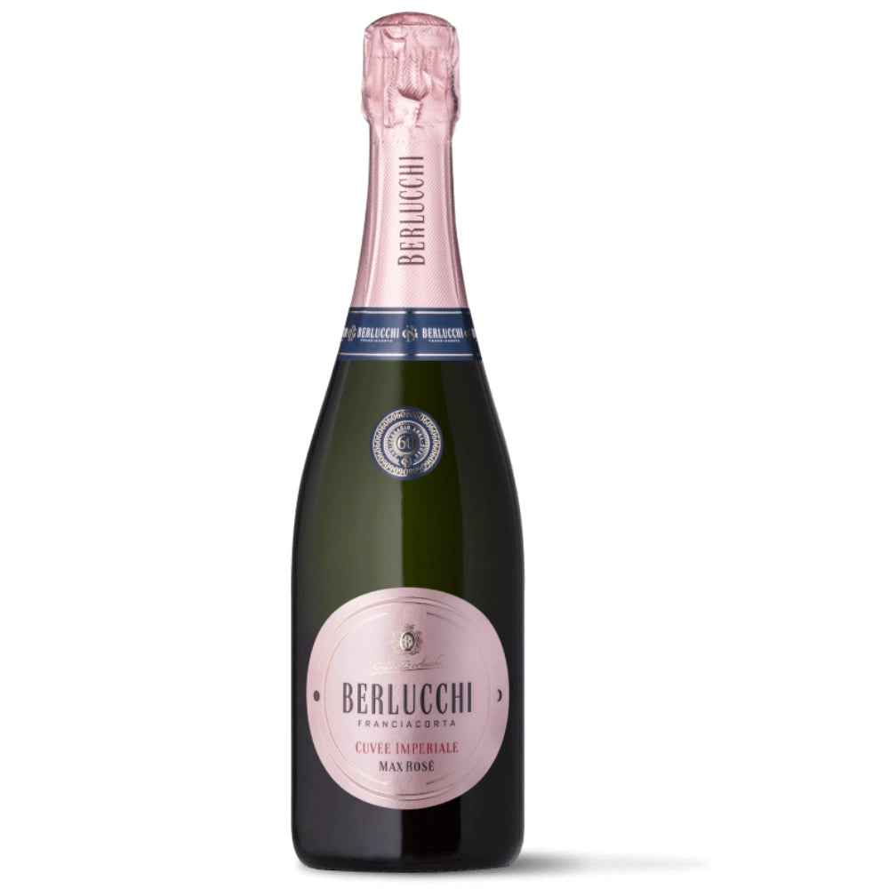 Berlucchi franciacorta docg cuvee imperiale max rose' bottiglia da 0.75 litri
