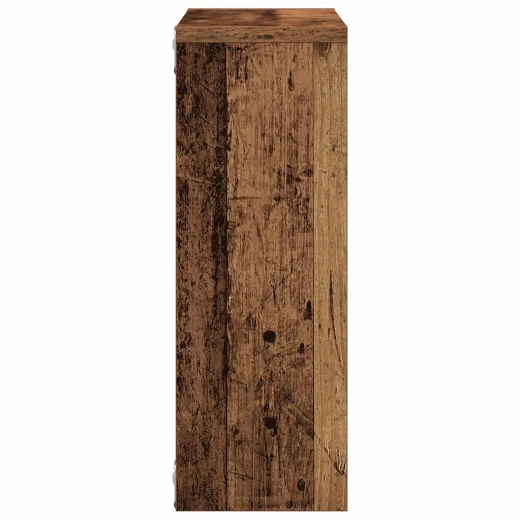 Scaffale a Parete Legno Vecchio 45x16x45 cm in Truciolato 856071