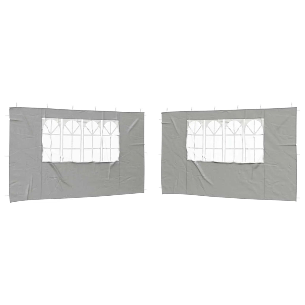 Parete per tenda da festa 2 pcs 400 x 195 cm Grigio Chiaro 42033029